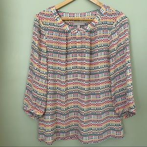 Colorful Banana Republic Blouse